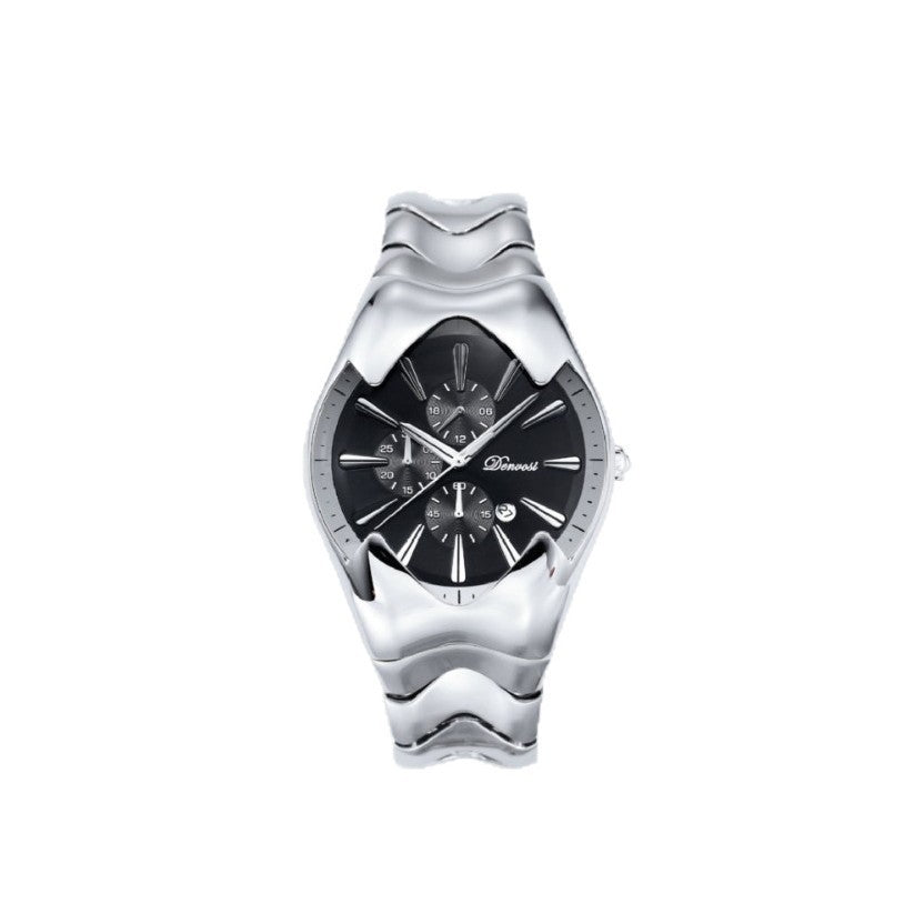 Men's Y2K Style Quartz Watch with Wormhole Dial
